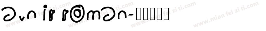 avnir roman字体转换